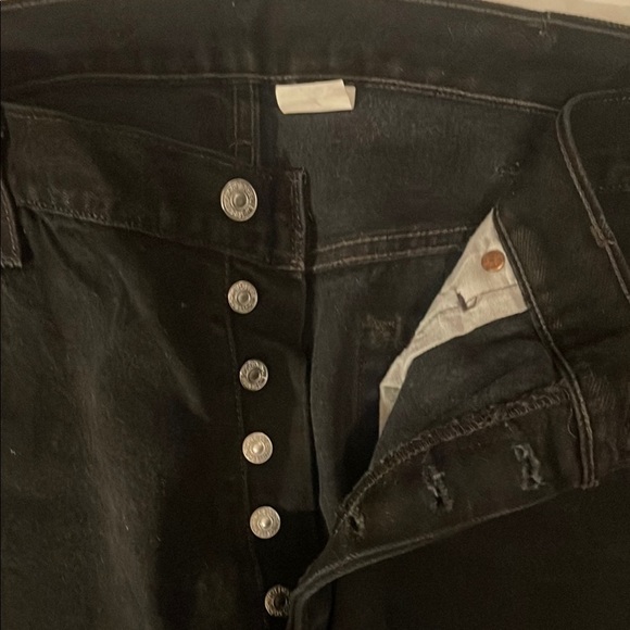 Levi's Black Straight Jeans - Picture 3 of 8